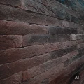 plytki-ceglane-rustic-long-dlugie-cegly-na-sciane-i-elewacje-skos. Zdjęcie wygenerowane przez Ai.
